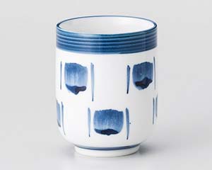 【まとめ買い10個セット品】和食器 ホ380-048 かすり長湯呑【キャンセル/返品不可】【メイチョー】