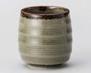 【まとめ買い10個セット品】和食器 ト384-118 渋草タル湯呑【キャンセル/返品不可】【メイチョー】