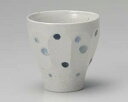【まとめ買い10個セット品】和食器 ユ385-118 藍水玉面取湯呑【キャンセル/返品不可】【メイチョー】