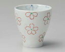 【まとめ買い10個セット品】和食器 オ385-228 花みずき湯呑(赤)【キャンセル/返品不可】【メイチョー】