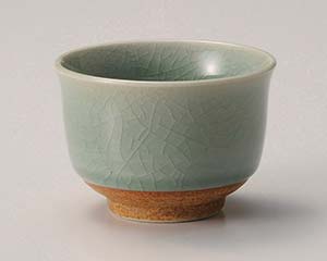 【まとめ買い10個セット品】和食器 イ391-088 青磁 反煎茶【キャンセル/返品不可】【メイチョー】