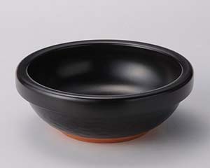 【まとめ買い10個セット品】和食器 ス412-128 黒ビビンバ鍋【キャンセル/返品不可】【メイチョー】