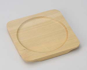 【まとめ買い10個セット品】和食器 ワ417-238 白木正角木台Fφ175【キャンセル/返品不可】【メイチョー】