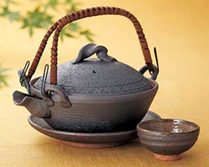 【まとめ買い10個セット品】和食器 メ415-018 南蛮平型土瓶むし【キャンセル/返品不可】【メイチョー】