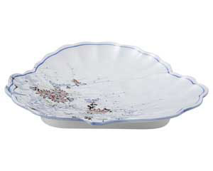 和食器 オ442-378 古染錦春日野 松型和皿【メイチョー】