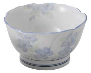 【まとめ買い10個セット品】和食器 オ443-248 花のささやき 桔梗型4.5丼【キャンセル/返品不可】【メイチョー】
