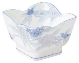 【まとめ買い10個セット品】和食器 ト477-228 しゃくなげ 花角3.6鉢【キャンセル/返品不可】【メイチョー】