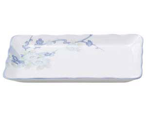 【まとめ買い10個セット品】和食器 ミ474-308 やすらぎ 波角7.0皿【キャンセル/返品不可】【メイチョー】