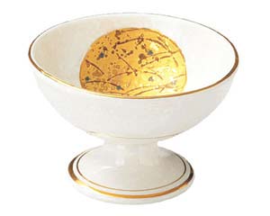 【まとめ買い10個セット品】和食器 ツ473-028 萬月金月花 丸高台千代口【キャンセル/返品不可】【メイチョー】