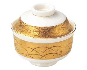 【まとめ買い10個セット品】和食器 ツ107-018 萬月金月花菓子碗(小)【キャンセル/返品不可】【メイチョー】