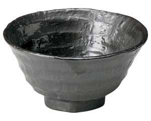 【まとめ買い10個セット品】和食器 ト441-088 鉄結晶 ロクベ茶碗(大)【キャンセル/返品不可】【メイチョー】