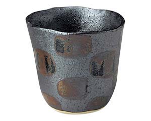 【まとめ買い10個セット品】和食器 ロ430-098 黒市松 陶碗(大)【キャンセル/返品不可】【メイチョー】