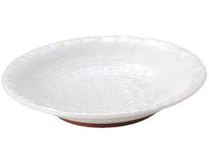 【まとめ買い10個セット品】和食器 ミ452-018 粉引石目 尺皿【キャンセル/返品不可】【メイチョー】