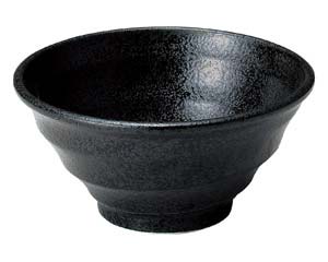 【まとめ買い10個セット品】和食器 ミ484-658 ゆらり黒結晶 3.8ライス小鉢【キャンセル/返品不可】【メイチョー】