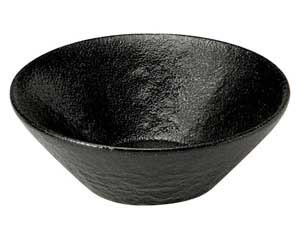 【まとめ買い10個セット品】和食器 ロ464-188 瀬戸黒 石目丸小鉢(小)【キャンセル/返品不可】【メイチョー】