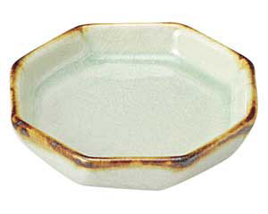 【まとめ買い10個セット品】和食器 ト463-678 翠玉(貫入) 八角 チョク【キャンセル/返品不可】【メイチョー】