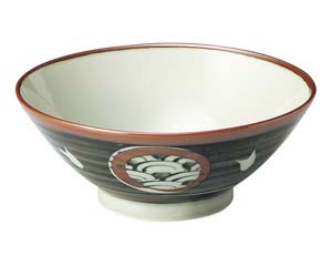 【まとめ買い10個セット品】和食器 ヤ327-168 錆丸紋6.3そば丼【キャンセル/返品不可】【メイチョー】