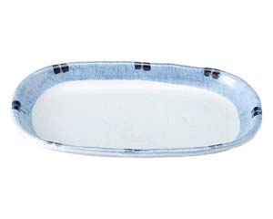 和食器 ホ478-618 はなやぎ 8.0小判皿【メイチョー】(3)