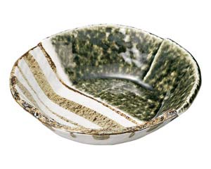 【まとめ買い10個セット品】和食器 ロ466-028 織部ストライプ 6.5丸鉢【キャンセル/返品不可】【メイチョー】