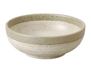 【まとめ買い10個セット品】和食器 ア483-528 粉引き 石目6.5ボール【キャンセル/返品不可】【メイチョー】