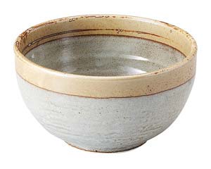 【まとめ買い10個セット品】和食器 ア483-538 粉引き 石目5.5丼【キャンセル/返品不可】【メイチョー】