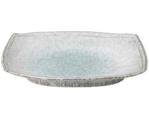 【まとめ買い10個セット品】和食器 ス447-028 青釉 11号長盛皿【キャンセル/返品不可】【メイチョー】