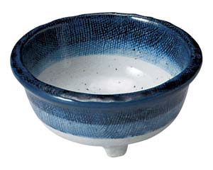 【まとめ買い10個セット品】和食器 オ479-028 藍彩 三ツ足3.8小鉢【キャンセル/返品不可】【メイチョー】
