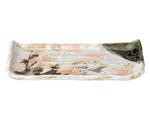 【まとめ買い10個セット品】和食器 ツ488-688 白タタキサビ木 焼物皿【キャンセル/返品不可】【メイチョー】