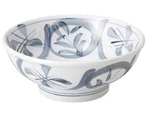 【まとめ買い10個セット品】和食器 ミ486-358 風車 7.0腰張丼【キャンセル/返品不可】【メイチョー】