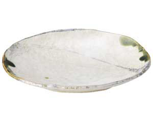 【まとめ買い10個セット品】和食器 ス489-678 織部流線 8号小判皿【キャンセル/返品不可】【メイチョー】