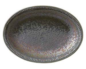 【まとめ買い10個セット品】 ア500-128 窯彩21cm楕円皿【キャンセル/返品不可】【メイチョー】