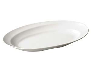 【まとめ買い10個セット品】 ミ531-068 モダンライン14インチオーバルスーププレート【キャンセル/返品不可】【メイチョー】