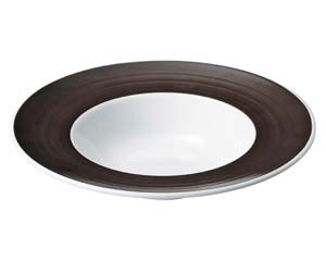 ネ555-058 グラシアブラウン&ブラック グラシアブラウン24cmスープ【メイチョー】