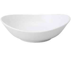 【まとめ買い10個セット品】 ネ584-208 オーバル&スクウエアー オーバル 24cm ボール 白【キャンセル/返品不可】【メイチョー】