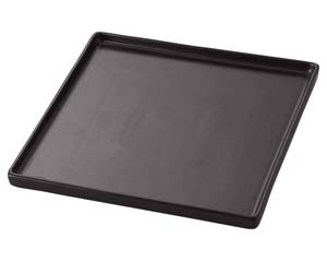 【まとめ買い10個セット品】 ラ559-338 TUBE BLACK 24.5cmスクウェアプレート【キャンセル/返品不可】【メイチョー】