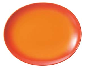 【まとめ買い10個セット品】 キ560-128 コローレ オーバルプラター(L) OR【キャンセル/返品不可】【メイチョー】