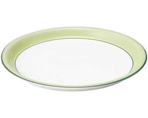 ツ596-058 グリーンセラム 12インチSチョップ皿【メイチョー】