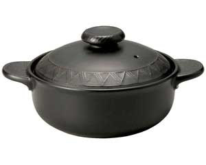 【まとめ買い10個セット品】 ス602-028 ブラックセラム(超耐熱・直火OK!!) シチュー鍋(小)【キャンセル/返品不可】【メイチョー】