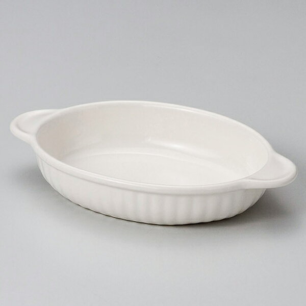 【まとめ買い10個セット品】 ス604-318 乳白小判グラタン(大)【キャンセル/返品不可】【メイチョー】