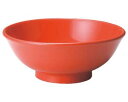 【まとめ買い10個セット品】 カ655-378 アジアン(黒・赤) 赤反高台7.0丼【キャンセル/返品不可】【メイチョー】