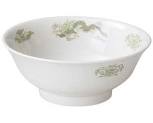 【まとめ買い10個セット品】 ト669-548 緑鳳竜 6.8高台丼【キャンセル/返品不可】【メイチョー】