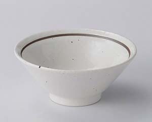 【まとめ買い10個セット品】 ネ673-308 粉引ラインライス丼【キャンセル/返品不可】【メイチョー】