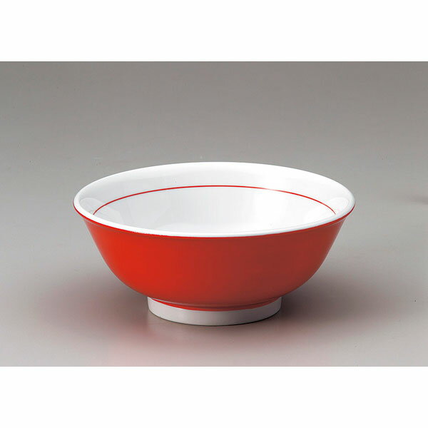 【まとめ買い10個セット品】 ミ679-268 赤巻反7.0高台丼【キャンセル/返品不可】【メイチョー】