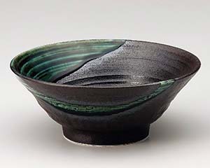 【まとめ買い10個セット品】 ア678-118 黒結晶緑流たもり丼【キャンセル/返品不可】【メイチョー】