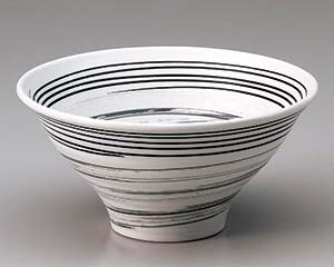 Bowls - 【まとめ買い10個セット品】 ホ679-058 白うずライン7.0反丼【キャンセル/返品不可】【メイチョー】