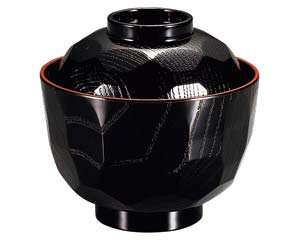 【まとめ買い10個セット品】 ヌ686-038 [A]ニュー亀甲小吸椀 黒内朱【キャンセル/返品不可】【メイチョー】