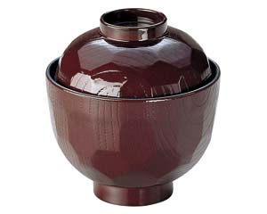 【まとめ買い10個セット品】 ヌ686-138 [A]光亀甲小吸椀 溜【キャンセル/返品不可】【メイチョー】