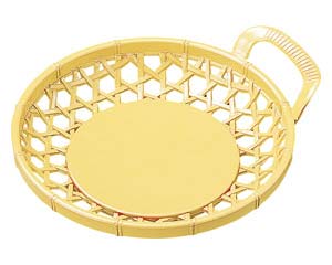 【まとめ買い10個セット品】 エ699-268 [A]3.5寸片手かご クリーム【キャンセル/返品不可】【メイチョー】