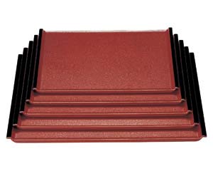 【まとめ買い10個セット品】 エ711-298 [A]利久盆 うるみ石目渕黒NS 尺1寸[ノンスリップ加工]【キャンセル/返品不可】【メイチョー】