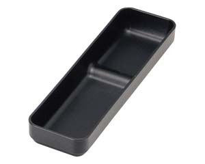 【まとめ買い10個セット品】 エ728-308 [A]段付サーバーレスト 黒【キャンセル/返品不可】【メイチョー】